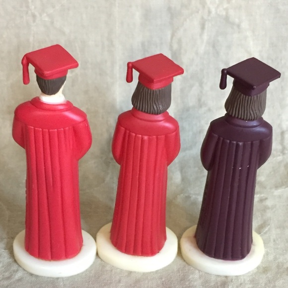 Vintage Graduate Cake Toppers Male And Female 80s - Picture 10 of 16